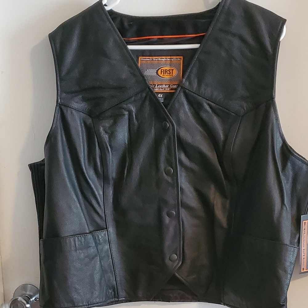 Leather vest